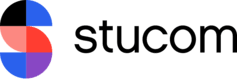 Logotipo oficial de Stucom, institución educativa con la que mantenemos un convenio de colaboración para la formación de becarios en Barcelona. Alianza estratégica enfocada en el desarrollo del talento joven, ofreciendo prácticas profesionales tutorizadas en el sector informático y tecnológico local.